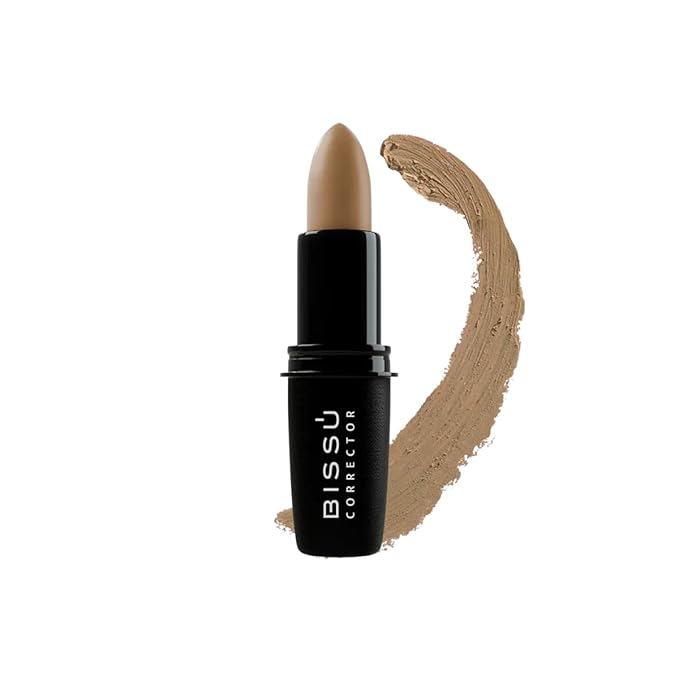 Bissú Stick Correcting Concealer - 15 Versatil Shades, Natural Finish, Contouring, Highlighting, Easy Application, 4,7 grms (Almond, Stick)