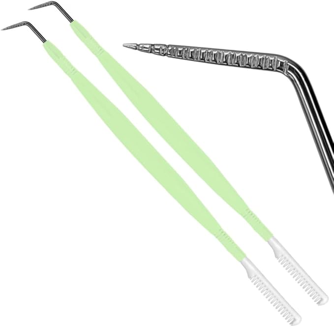 2 Pcs Eye Lash Lift Tool Stainless Steel Y Tool Lash Lift Accessories Precision Lash Lifter Tool - Metal Eye Lash Separator Tool Fine Lash Pro Lash Separator Tool -Professional Lash Supplies Tools