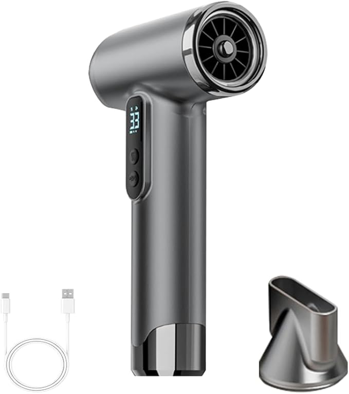 Cordless Hair Dryer, 15000mAh Battery, Rechargeable Hair Dryer, 3 Adjustable Hot and Cold Wind, Used for Travel, Camping, and RV.