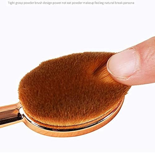 Oval Makeup Brush Set Upgraded Fast Flawless Application Toothbrush Foundation Concealer Blusher Liquid Cream Powder Cosmetic Blending Tools