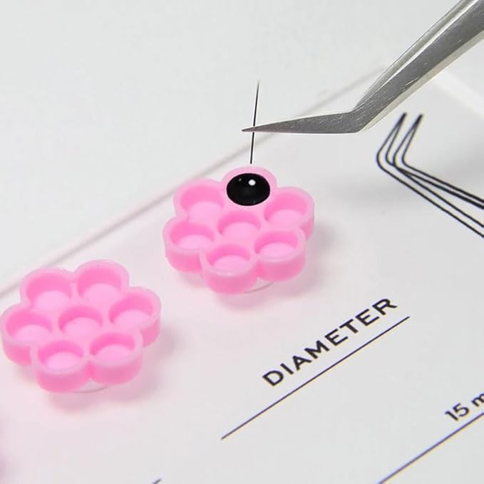 Grafted Eyelash Extension Holder Acrylic Pallet Magnetic Suction Scale Plate Lash Makeup Tools (White)