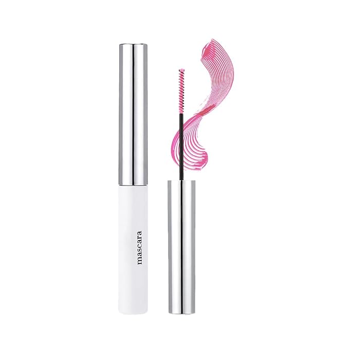BINGBRUSH Colored Mascara for Eyelashes, Voluminous Colorful Mascara, Pink Purple Blue Green Red-Lengthening, Defining, Curling, Multiplying Formula (#05-Pink, 1 Count (Pack of 1))