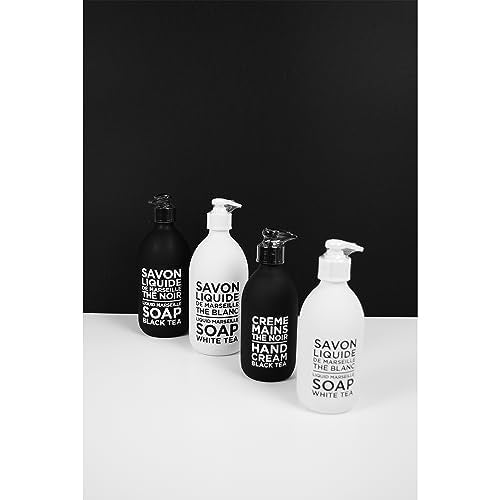 Compagnie de Provence Savon de Marseille Extra Pure Liquid Soap - White Tea - 16.7 Fl Oz Glass Pump Bottle