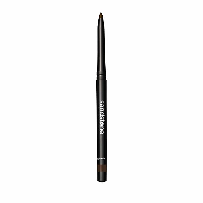 Waterproof Eyeliner Pencil - Vegan Hypoallergenic for Sensitive Eyes - Smudge Proof - Fragrance Free - Smooth (Brown)
