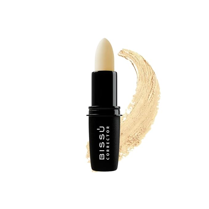 Bissú Stick Correcting Concealer - 15 Versatil Shades, Natural Finish, Contouring, Highlighting, Easy Application, 4,7 grms (Yellow, Stick)