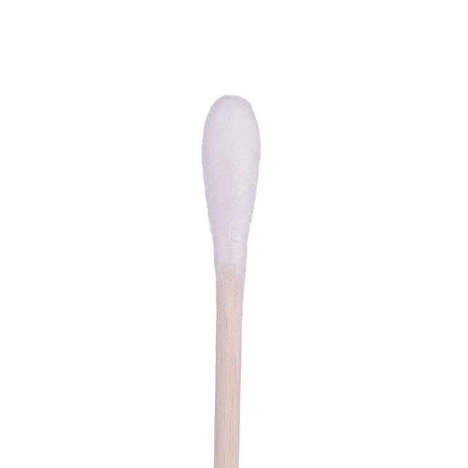 500 Count 6 Inch Long Cotton Swabs with Wooden Handles Cotton Tipped Applicator for Cleaning