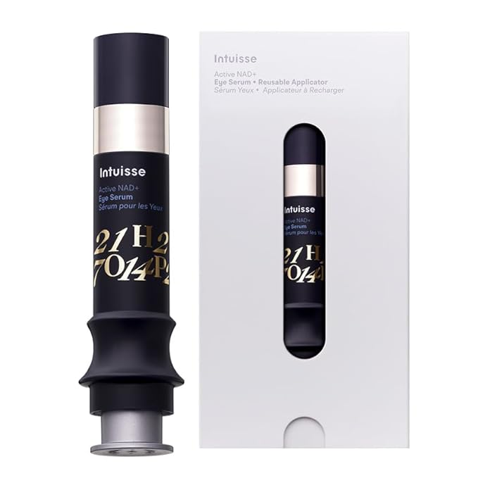 Active NAD+ Eye Serum – Dark Circles, Puffiness, Fine Lines – 5% NAD+, Four Hyaluronic Acids & Swiss Liposomal Delivery – Lifting and Firming Formula – 5ml – Includes Applicator