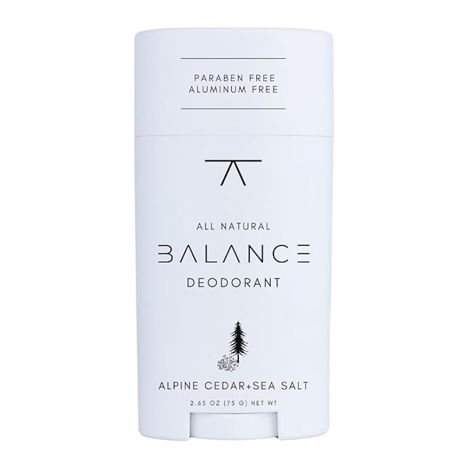 BALANCE All Natural Deodorant (Alpine Cedar & Sea Salt) - for Women and Men