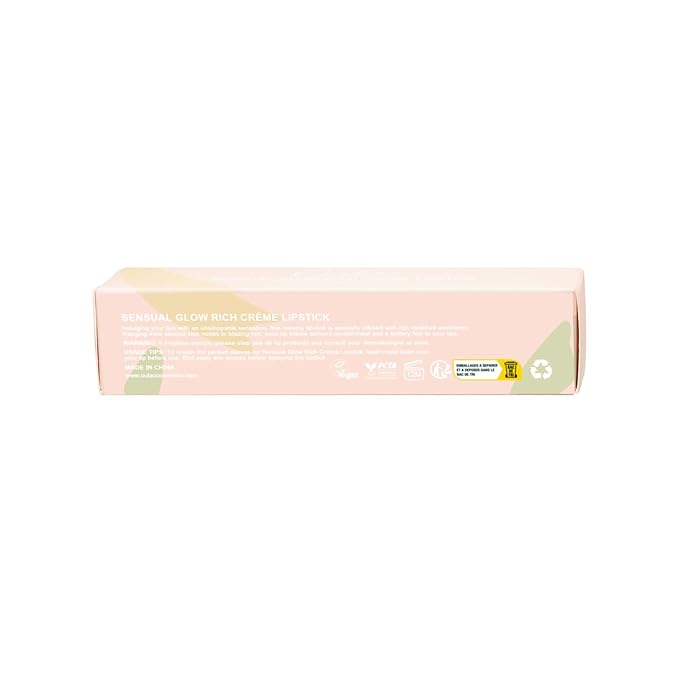 Oulac Color Rich Satin Lipstick - Nude Beige Full Coverage Lip Color, Creamy Silky-Smooth, Moisturizing, Satin Matte Finish, Infused With Shea Butter, Vegan & Clean Beauty, 4g, SG09 Buttercream
