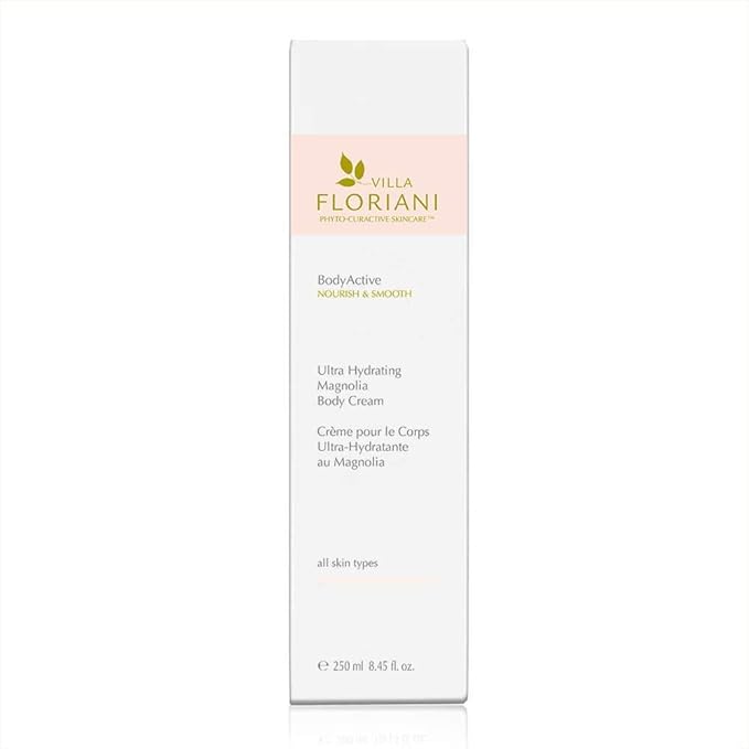 Villa Floriani Ultra Hydrating Body Cream for Dry Skin Handcrafted in Italy | Body Moisturizer for Women with Magnolia & Centella | Firming Treatment, Vegan Moisturizing Formula, Natural Ingredients