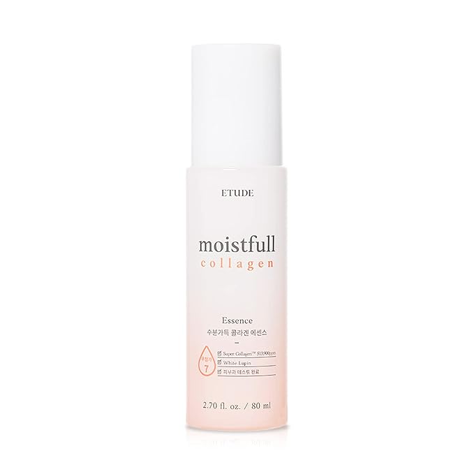 ETUDE Moistfull Collagen Essence, Serum for Face, Moisturizer, Super Collagen Water, Sensitive Skin, Moisturizing Essence, Long-Lasting Formula, Korean Skin Care, Beauty (2.70 Fl Oz)