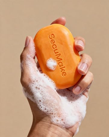 Kojic Acid Soap, Brightening & Hydrating Turmeric Soap Bar for Dark Spots with Vitamin C and Shea Butter, Paraben & Sulfate-Free - 1 Bars