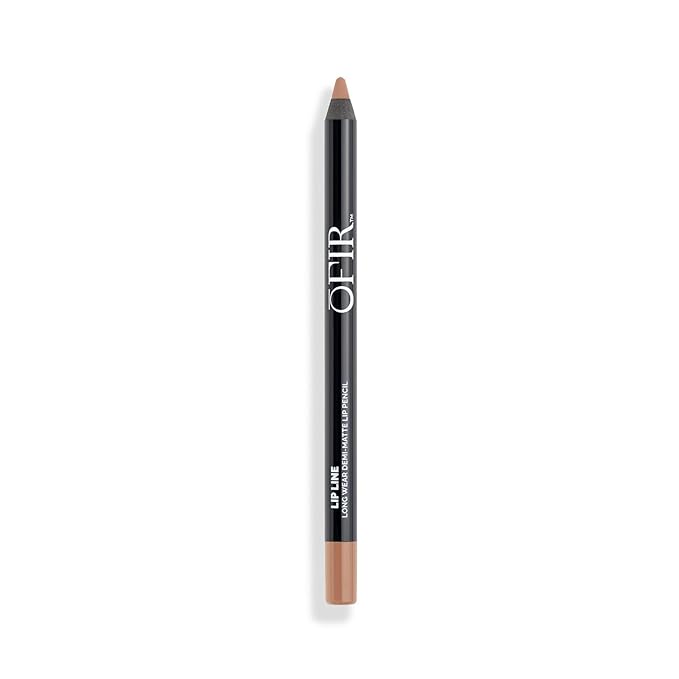 OFIR Longwear Demi-Matte Lip Pencil | Smudge-Proof, Easy Glide, Hydrating, Long-Lasting Color | What eh-ver! - Nude Brown Lip Liner Pencil | 0.042 OZ