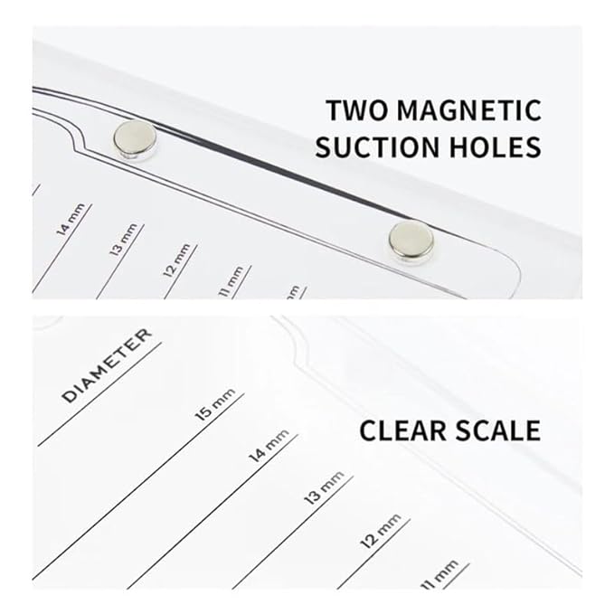 Grafted Eyelash Extension Holder Acrylic Pallet Magnetic Suction Scale Plate Lash Makeup Tools (White)