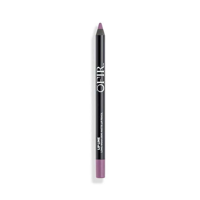 OFIR Longwear Demi-Matte Lip Pencil | Smudge-Proof, Easy Glide, Hydrating, Long-Lasting Color | Go There! - Muted Purple Lip Liner Pencil | 0.042 OZ