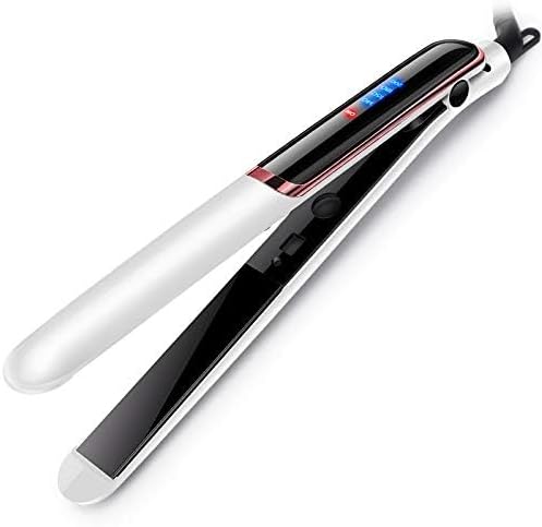 1 inch Hair Straightener, 2 in 1 Professional Ceramic Flat Iron & Curler, Rapid 30-Second Heat-Up, 30% Longer Ceramic Floating Plates, 4-Level Temperature Adjustable Hair Styling Tool (White)