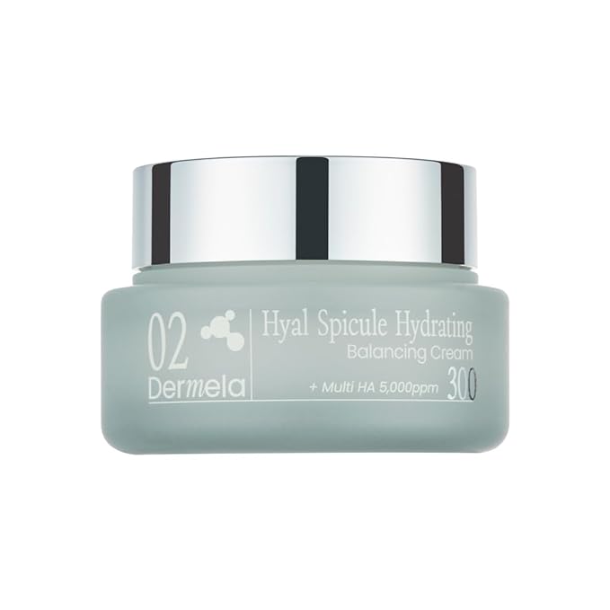 Hyal Spicule Hydrating Balancing Cream, 24-Hour Hydration & Sebum Control, Non-Greasy Face Moisturizer for Dry & Sensitive Skin, 1.69 fl oz | K-beauty Skincare