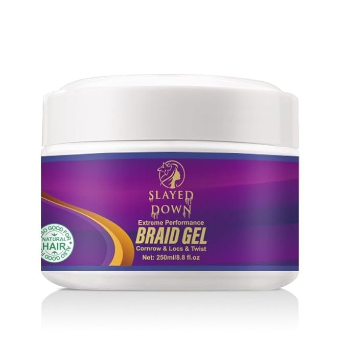 8.8oz Extreme Hold Braiding Gel – All-day Control For Black Women’s Hair, Locks, Braids, Twists, Retwist & Edge Control – Hard Hold, No Flake, High Shine, Locking Jam, Cornrows