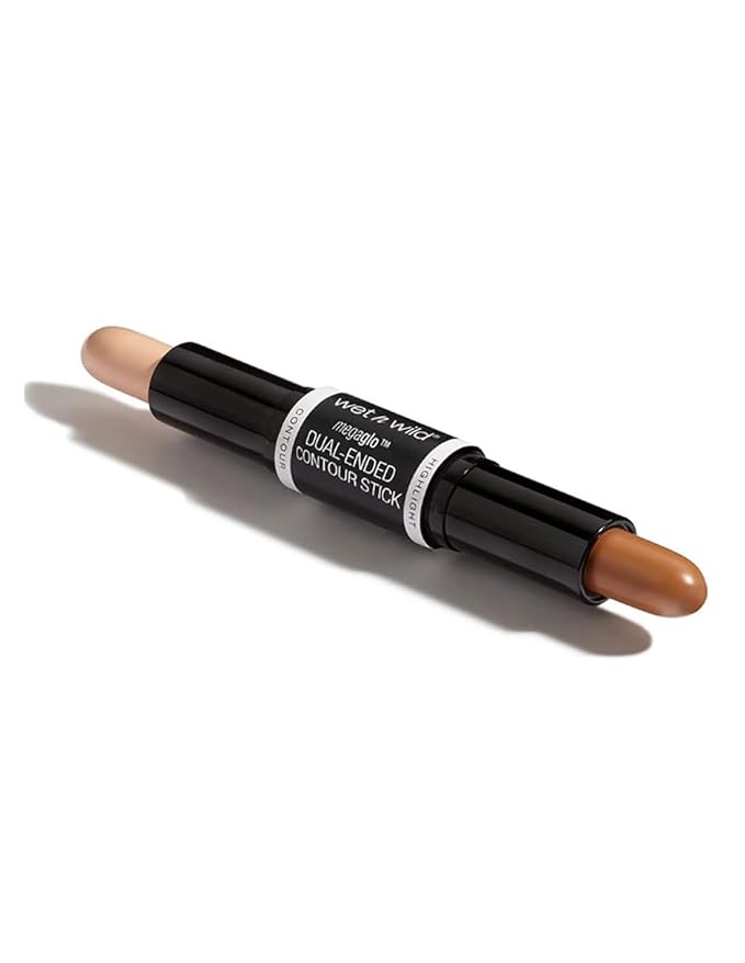 wet n wild MegaGlo Dual-Ended Contour Stick Medium/Tan, Cruelty-Free