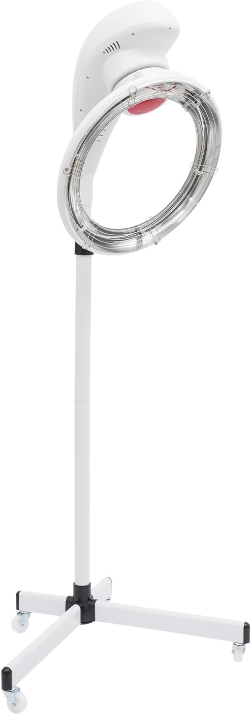 Stand Hair Dryer, White 360° Rotating Hair Color Processor 950W, Professional Salon Drying Perming Machine, Hair Dyeing, Oil Treatment, Hair Drying, Heating, Perm Styling for Salon SPA (White)