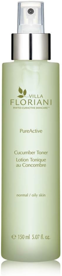 Villa Floriani Hydrating Toner for Face & Neck — Cucumber & Aloe to Soothe, Balance & Prep Skin | for Women & Men, Dry to Normal | Dermatologically Tested, Made in Italy