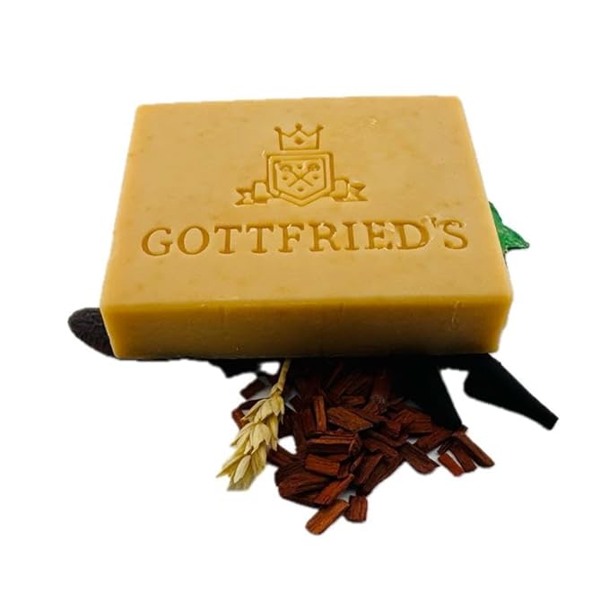 Gottfried's | Cedarwood & Musk luxury soap. HERITAGE Genre, 200 grams, sophisticated harmony of marine and green notes, highlighted by refreshing mint, handcrafted soap (12 Pack)