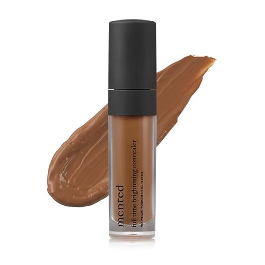 Mented Cosmetics Full-Time Eye Brightening Concealer for Women, Lightweight Full-Coverage Eye Makeup Concealer, Under Eyes Make Up Corrector, Blemishes & Contour, Werk From Home