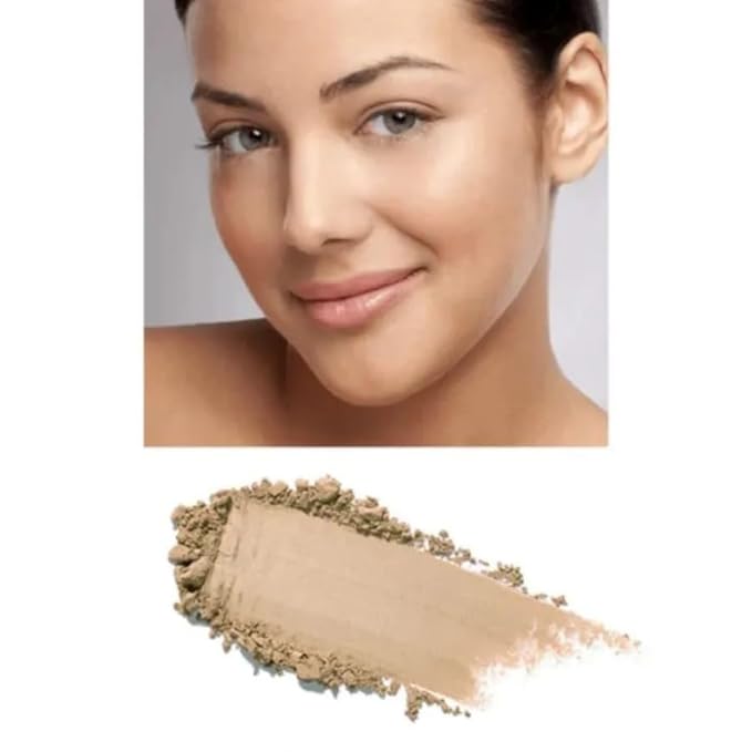 Emani Flawless Matte Powder Foundation – Mineral Compact Makeup for Sensitive Skin, Buildable Coverage, Shine Control, Long-Lasting Finish Up for Sensitive Skin and Oil Control, Ginger