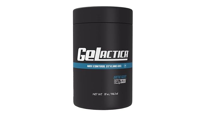 Max Control Hair Gel for Men, Alcohol-Free, Strong Hold Styling Gel, Natural Extracts for Long-Lasting Hold and Shine, Slick Back Hair Style 32 oz