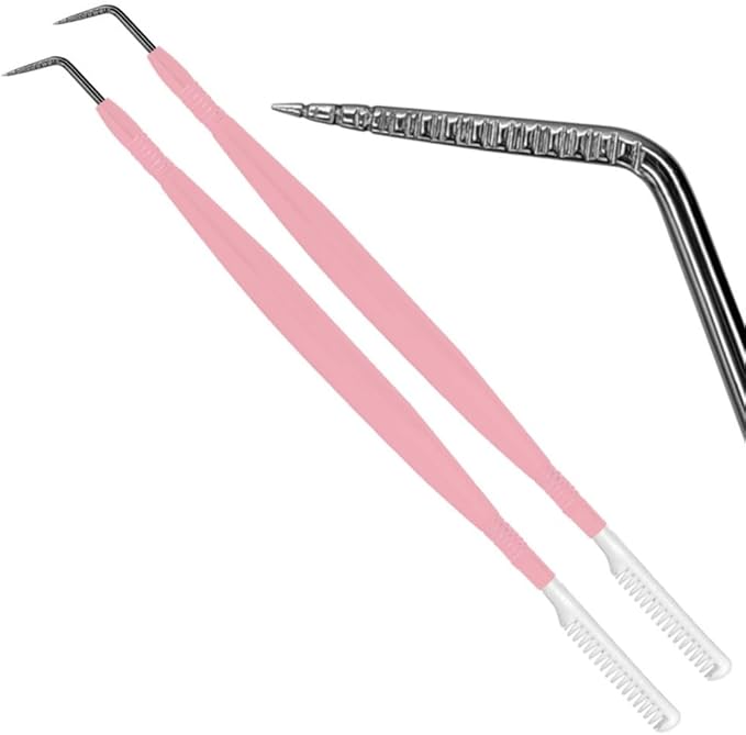 Kit Lash Lifting Tool & Lash Isolation Helper, Isolator Tool Eye Lash Tool Kit - Lash Perm and Tint Kit - Precision Lash Comb Separator Eye Lash Tint Kit & Y Brush Lash Lift Tool with Comb Pink