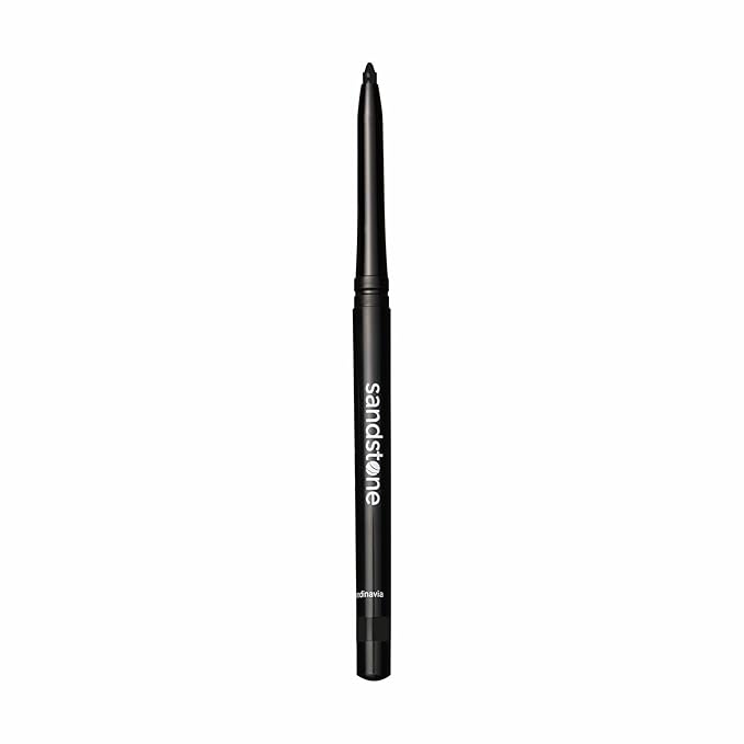Waterproof Eyeliner Pencil - Vegan Hypoallergenic for Sensitive Eyes - Smudge Proof Gel liner - Hypoallergenic Makeup (Black)