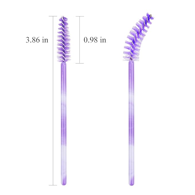 300 Disposable Mascara Wands Eyelash Brush Spoolies for Eye Lash Extension Eyelash Extension Supplies Makeup Tools Accessories (Color Mix)