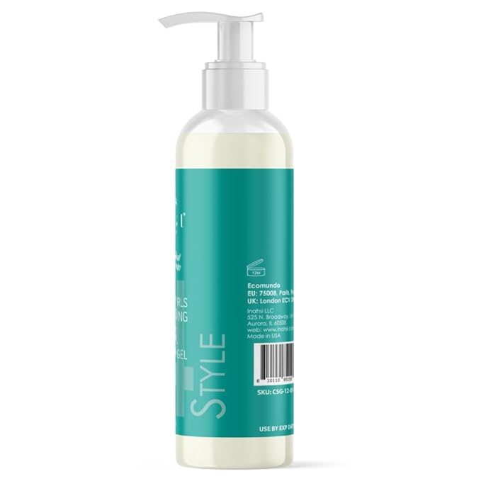 Pamper My Curls Curl Sculpting Glaze Strong Hold Gel | Hair Styling Product for Men, Women & Kids with Curly Hair | 12 oz | Made in the USA