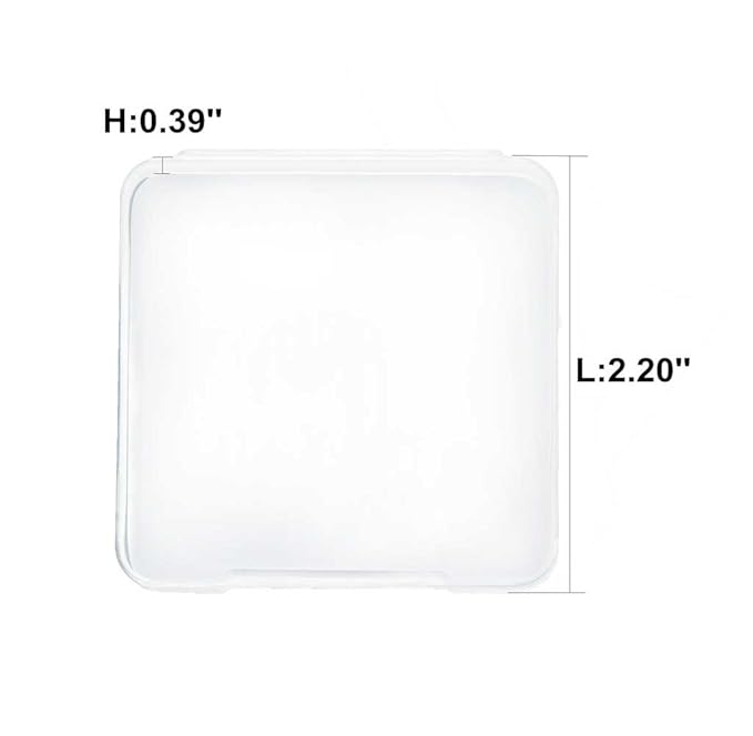 KOOBA 2pcs Square Makeup Sponges with 1 Travel Case, Beauty Face Primer Compact Powder Puff, Blender Sponge Replacement for Cosmetic Flawless Foundation