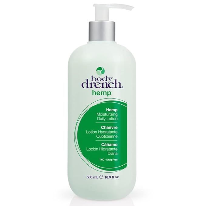 Body Drench Moisturizing Body Lotion – Hydrating & Nourishing Hemp Lotion for All Skin Types, with Hemp Seed Oil, 16.9 fl oz