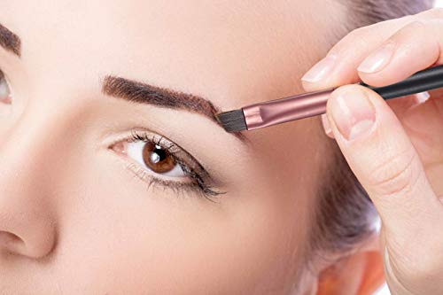 KOOBA Makeup Angle Eyeliner Kabuki Brush - Portable Eye Powder Foundation Brush, Beauty Cosmetic Tool for Professional and Travel