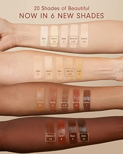 Monika Blunder Beauty - Blunder Cover Foundation Concealer - Shade: 4 - Vier - Medium, Neutral Peachy Undertones - Clean Beauty, All-In-One, Cruelty-Free, Vegan - 0.62 oz