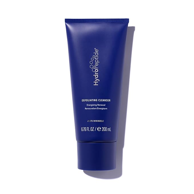 HydroPeptide Exfoliating Cleanser, Energizing Renewal. Gentle Exfoliation & Collagen Promoting Peptide Face Wash, 6.76 Ounce