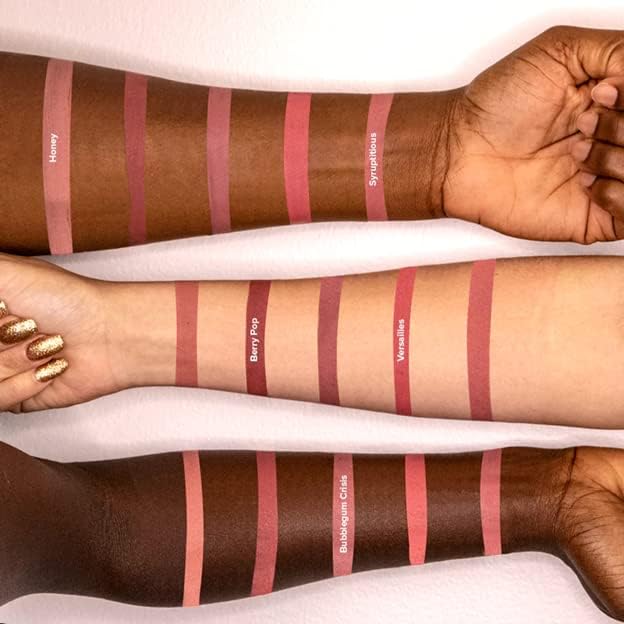 Beauty Bakerie Lip Whip Liquid Lipstick for Women, Waterproof Lip Gloss, Tint, Stain Long Lasting Hydrating Moisturizer, Matte or Metallic, 3.5mL, Versailles