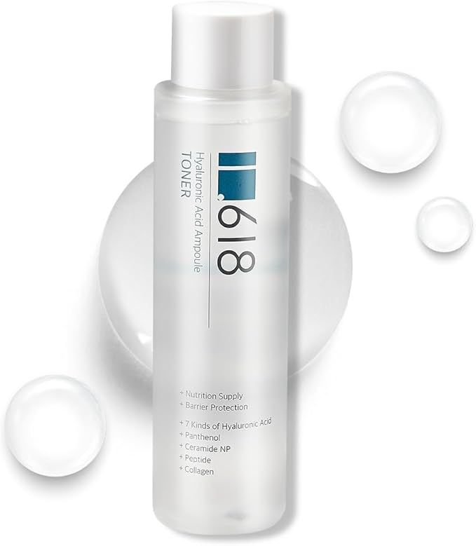 1.618 Multi-Layer Hydration Toner – Hyaluronic Acid + Panthenol + Collagen Complex | K-Beauty Face Toner for Radiant, Supple Skin | 6.7 fl oz