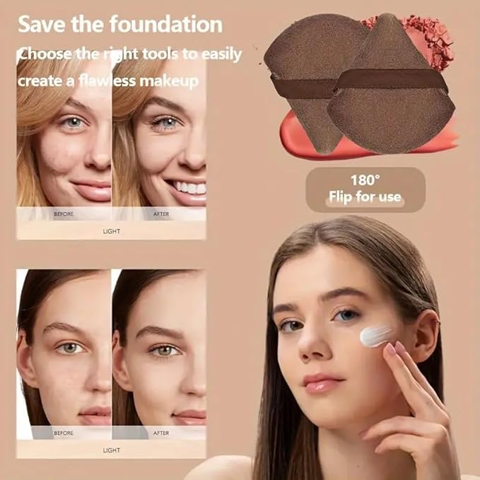 Brown Makeup Brushes Set Professional 66Pcs with Case Premium Synthetic for Foundation Concealer Blush Eyeshadow Powder Contour Makeup Brush Kit Face Eye Make up Brushes & Tools