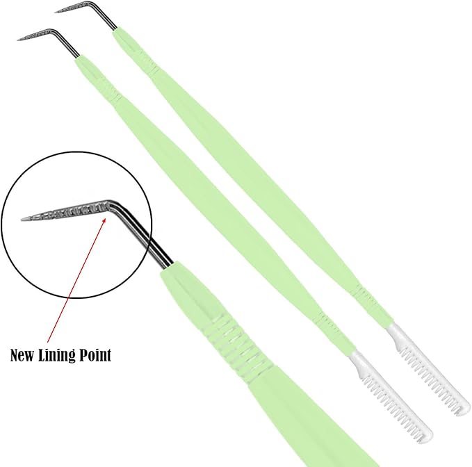 2 Pcs Eye Lash Lift Tool Stainless Steel Y Tool Lash Lift Accessories Precision Lash Lifter Tool - Metal Eye Lash Separator Tool Fine Lash Pro Lash Separator Tool -Professional Lash Supplies Tools