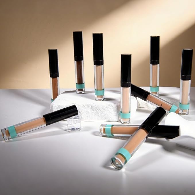 Liquid Concealer for Older Women, Under Eye Brightener Full Coverage Concealer for Dark Circles, Spots, Lightweight Waterproof Foundation Makeup, Vegan & Cruelty-Free, 10 Deep