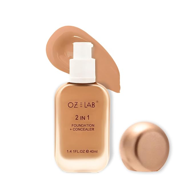 Beauty Gotchu Covered 2-in-1 Flawless Liquid Foundation Concealer GC-05 Caramel Beige Vegan Cruelty-Free Long-Lasting，1.41 FL. OZ/ 40 ML，pack of 1