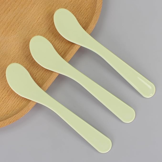 30 Pack Cosmetic Spatula for Makeup Face Mask, Plastic Spoon Disposable Beauty Tools, 6.1"x 1.57", 6 Color, Multipurpose DIY Mixing, Skincare, Sampling, Waxing, Handmade Facial Mask Cream