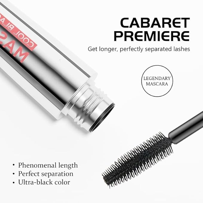 My Amazing Lashes Mascara,NEW 4D Silk Fiber Volume And Length,Waterproof & Sweatproof Long Lasting,Create Natural Look Of Lash Extensions (Black, 1PC)