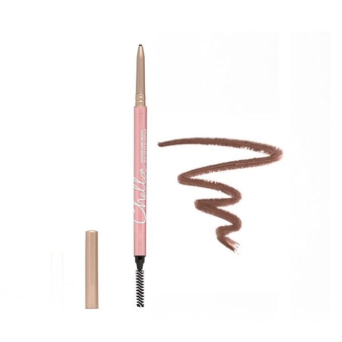 Chella Eye Brow Pencil – Easy-to-Use Brow Definer for Shaping, Filling & Blending – Long-Wear Dark Brown Eyebrow Pencils for Women with Precise Tip (Dark Brown)