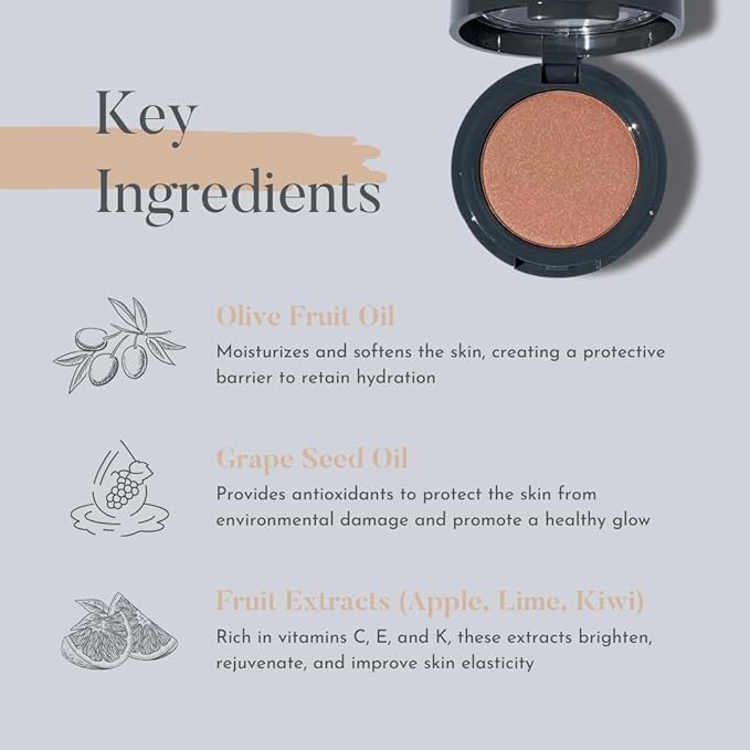 Cheek Envy Blush for Cheeks - Infused with Vitamins & Antioxidants, Long-Lasting, Buildable, Smooth Finish, Clean Beauty - Moroccan Silk Makeup Blush Powder 0.88 oz