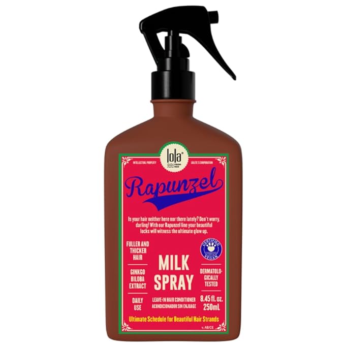 Lola From Rio – Rapunzel Milk Spray for Women – Hydrating Leave-In Conditioner & Detangler – Lightweight Moisturizing Hair Treatment for Dry, Damaged Hair – 8.45 fl oz