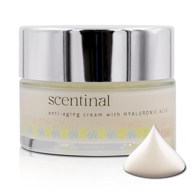 Scentinal Anti-Aging Cream - Nourishing Hyaluronic Acid Moisturizer for Youthful Skin 50 ml/1.7 Oz